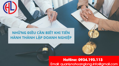 ​Những điều cần biết khi tiến hành thành lập doanh nghiệp